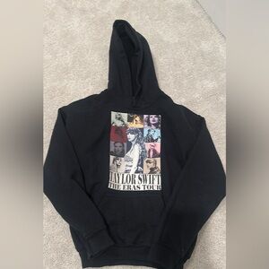 Girls black hoodie size large